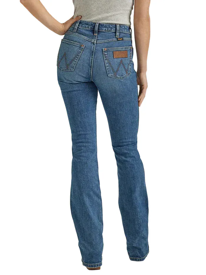 Wrangler Women's Abigail Retro Premium High Rise Bootcut Jeans 112338900 - Image 3