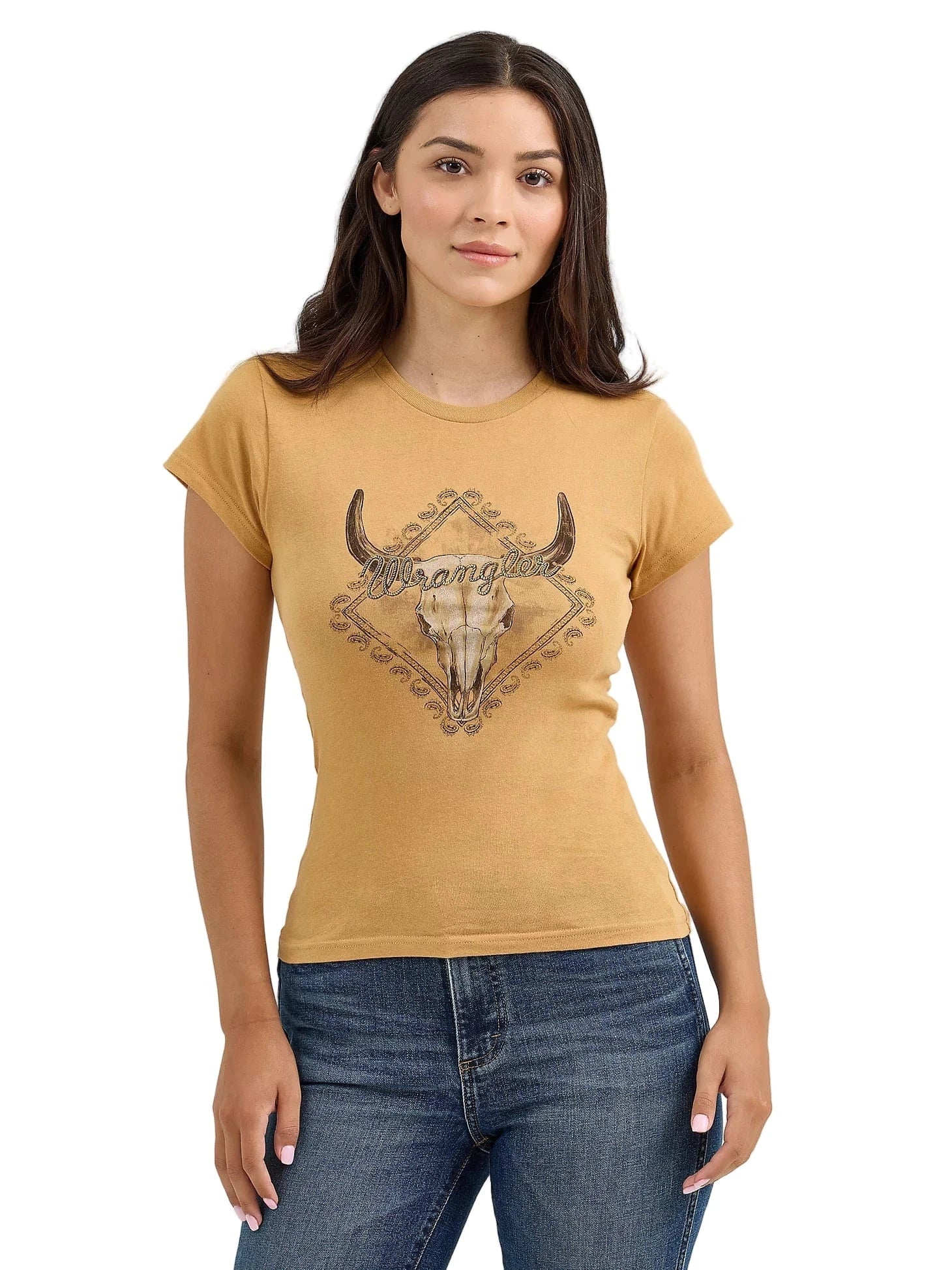 Wrangler Women's Apple Cinnamon Graphic Shrunken Tee 112365794