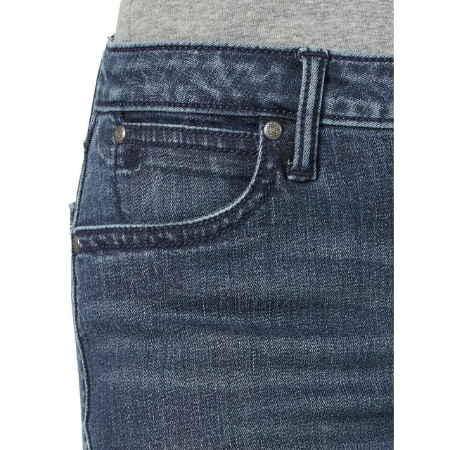 Wrangler Women's Aura Mid Rise Straight Leg Bootcut Jeans 10WUT74HN - Image 5
