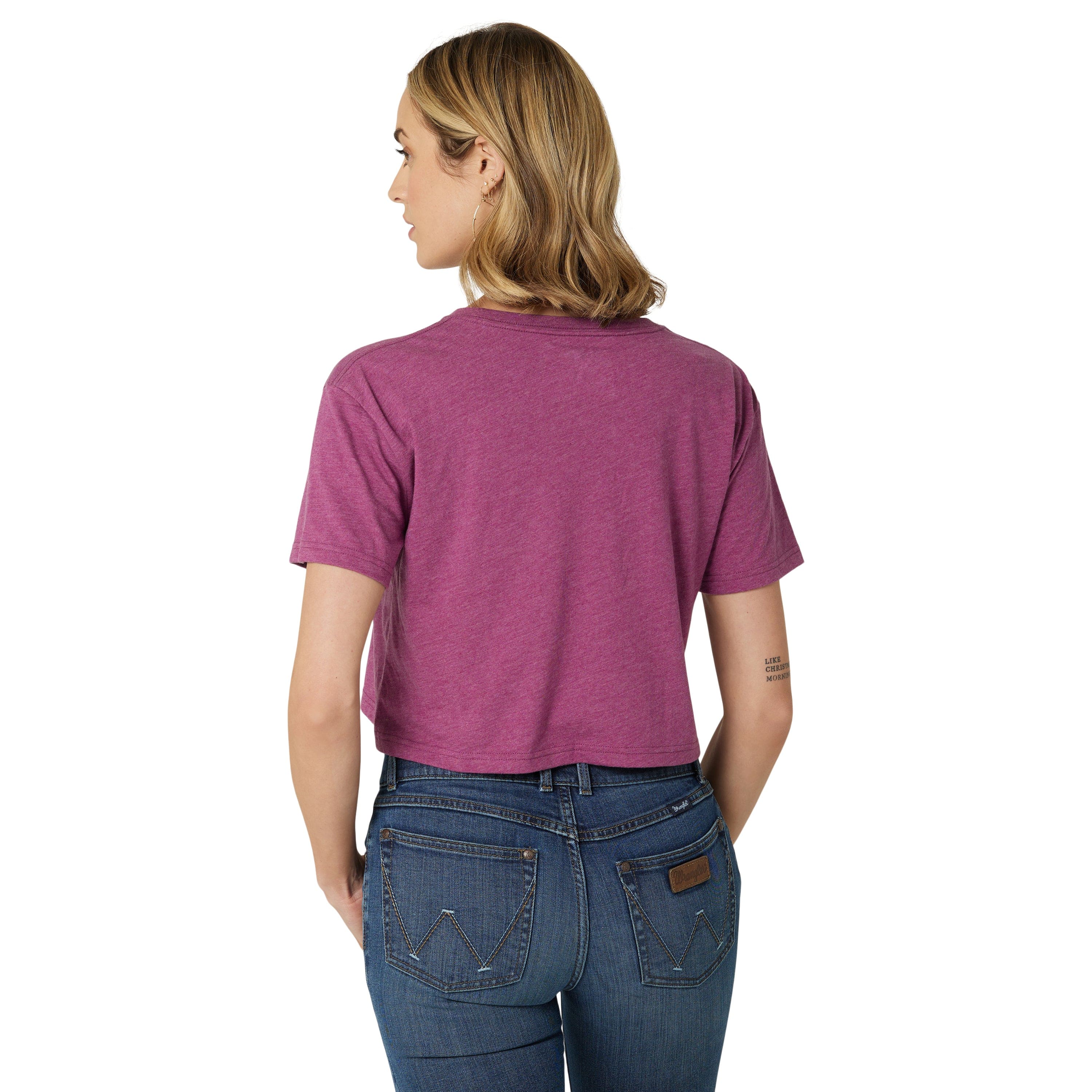 Wrangler Women's Retro Dizzy Boyfriend Crop Tee 112326478 - Image 3