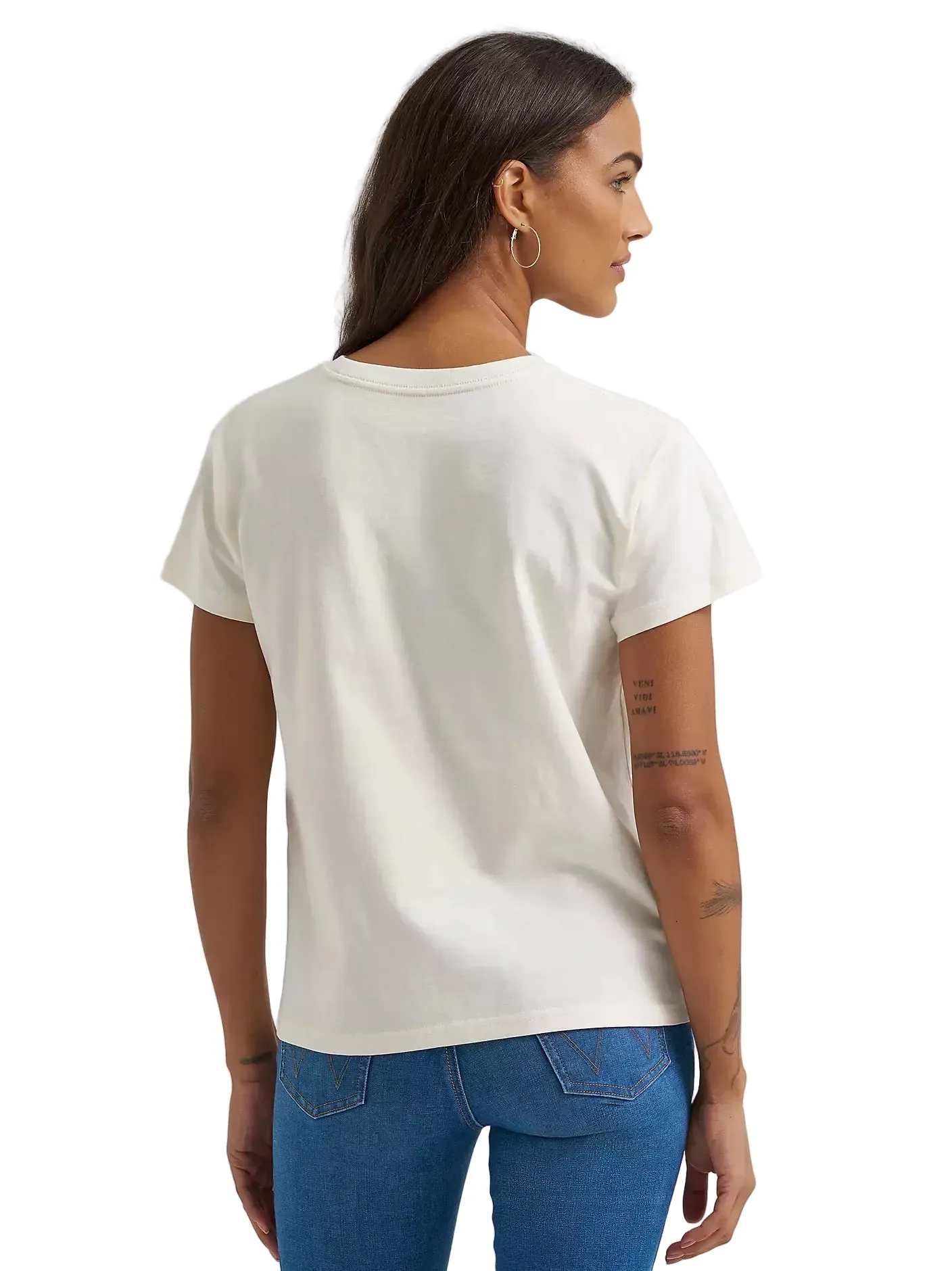 Wrangler Women's Egret Too Hot Retro T-Shirt 112372985 - Image 3