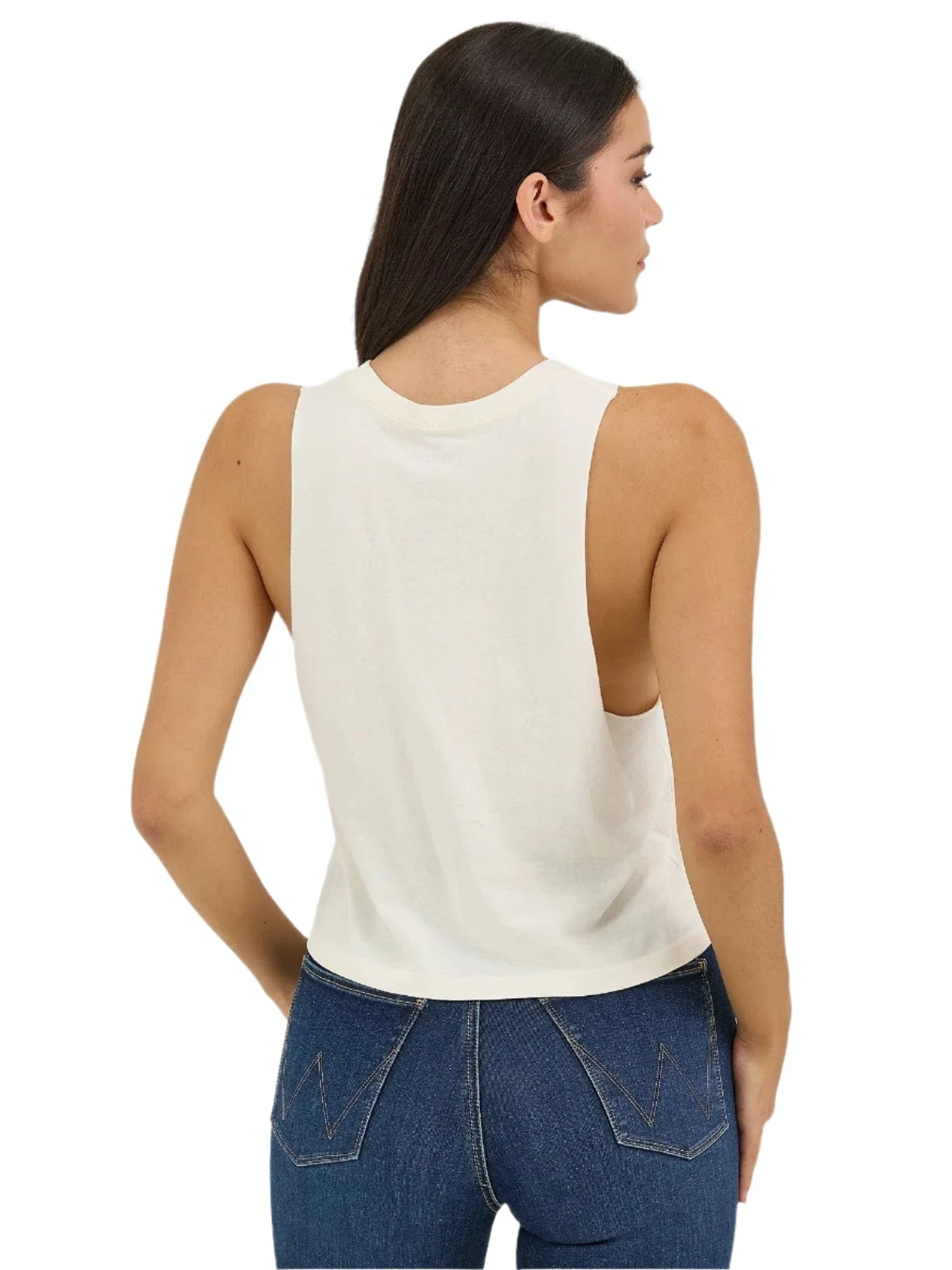 Wrangler Women's Festival Crop Graphic Tank 112358625 - Image 3