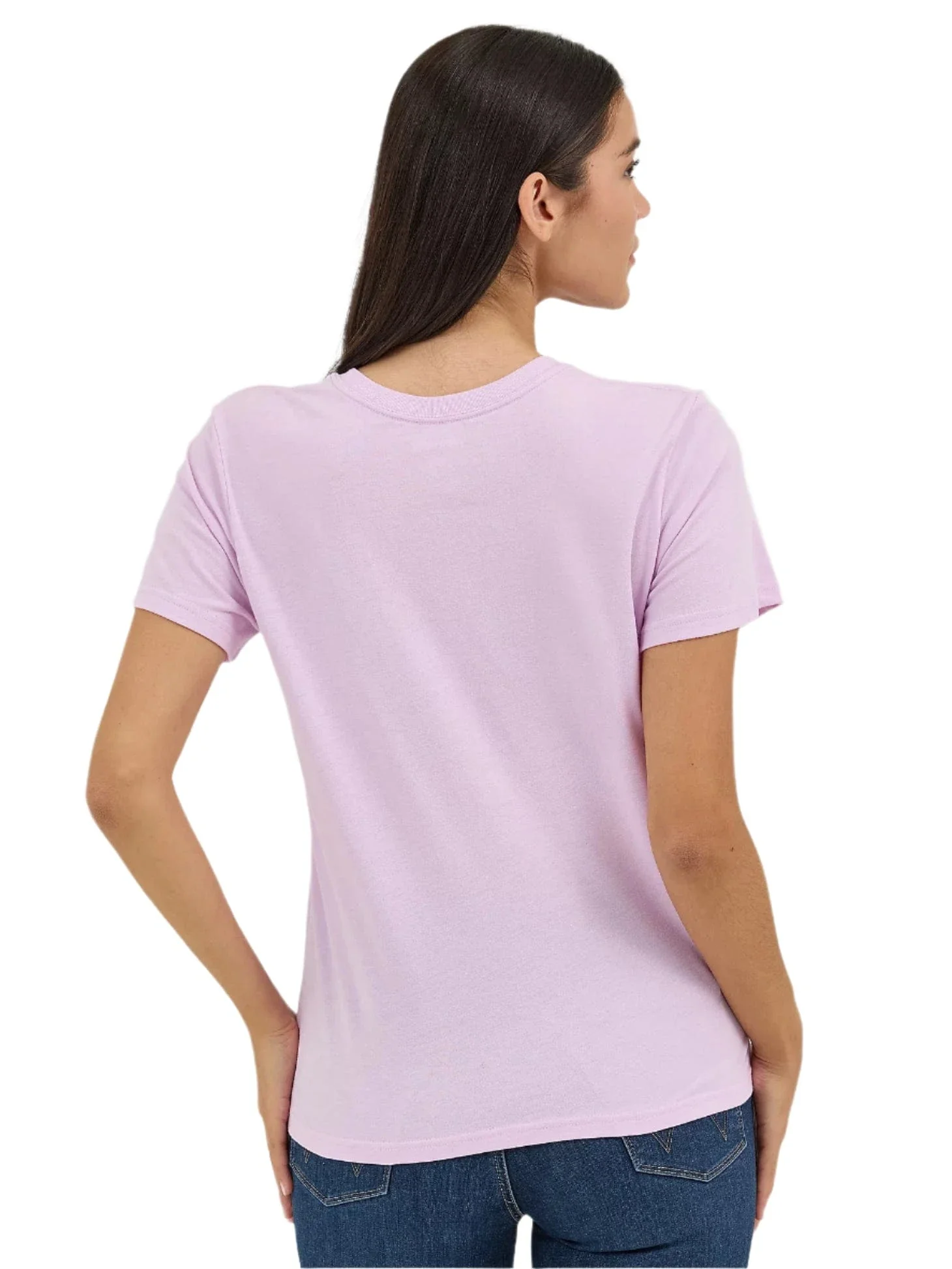Wrangler Women's Orchid Boutique Kabel Logo Vibrant Regular Fit T-Shirt 112361982 - Image 2
