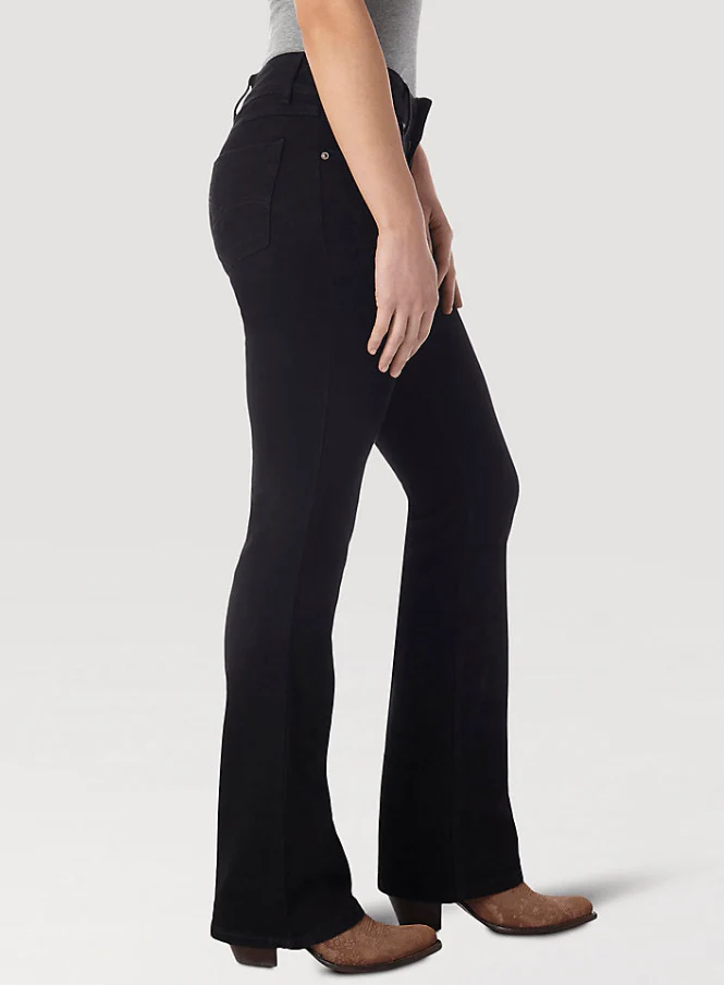 Wrangler Women's Black Bootcut Jeans 09MWZBK - Image 2
