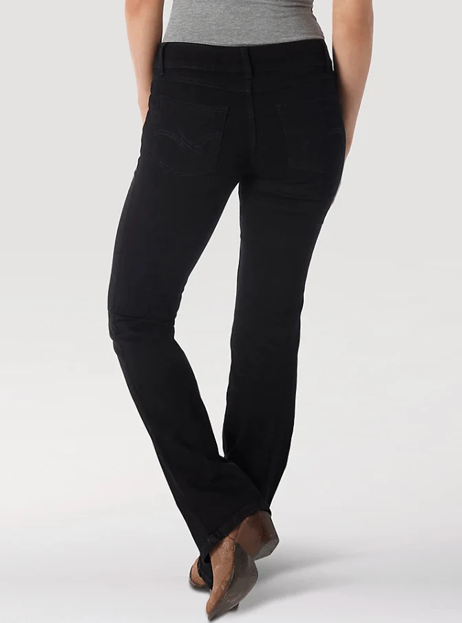 Wrangler Women's Black Bootcut Jeans 09MWZBK - Image 4