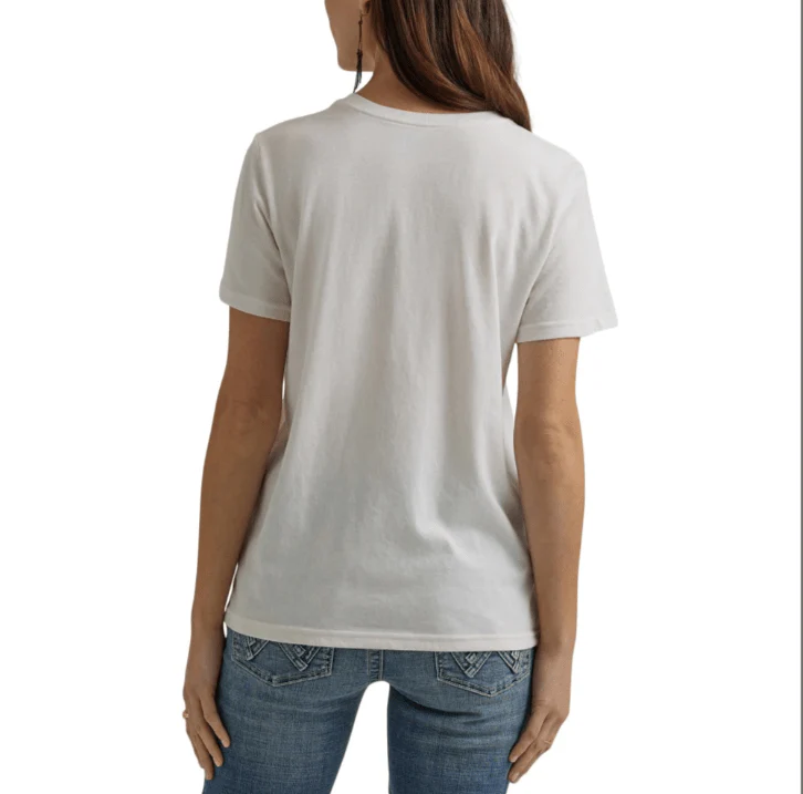Wrangler Women's Logo Cowboy Marshmallow Graphic T-Shirt 112344166 - Image 2