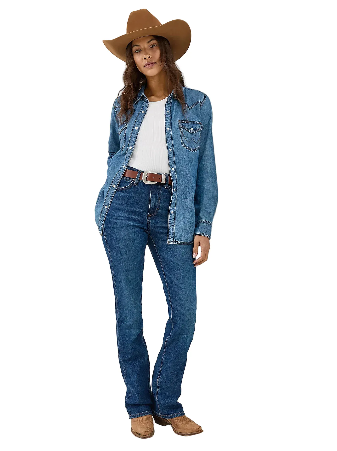 Wrangler Women's Retro Bailey High Rise Bootcut Jeans 112352982 - Image 5