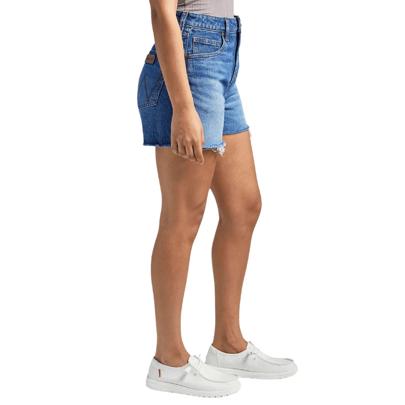 Wrangler Women's Retro Bailey High Rise Cut Off Denim Shorts 112344625 - Image 3