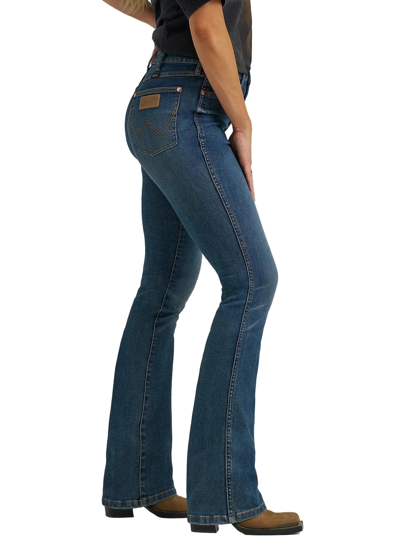 Wrangler X Lainey Wilson Women's Boho Wash Boot Hugger Jeans 112370404 - Image 4