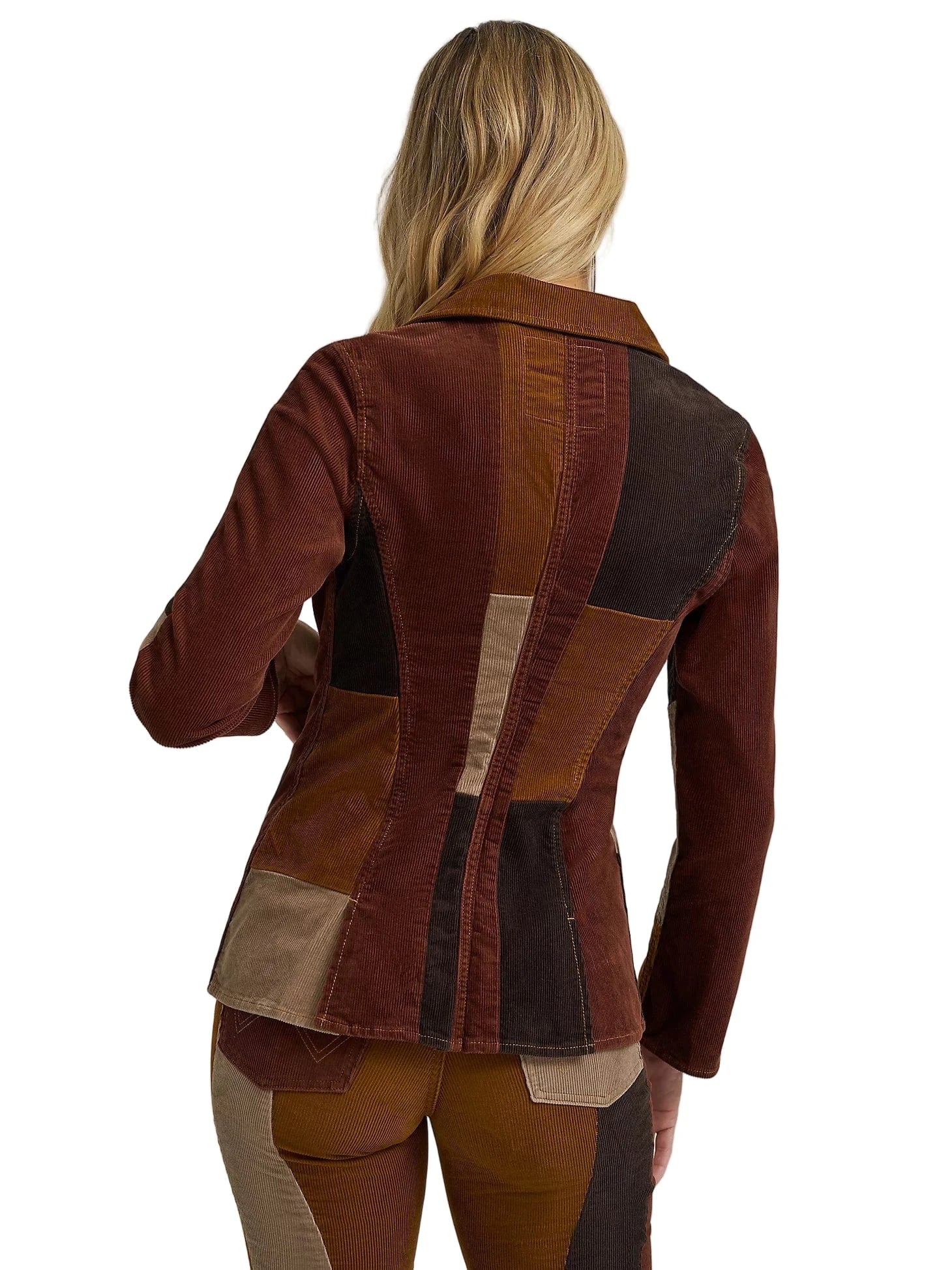Wrangler X Lainey Wilson Women's Corduroy Patchwork Blazer 112370395 - Image 4