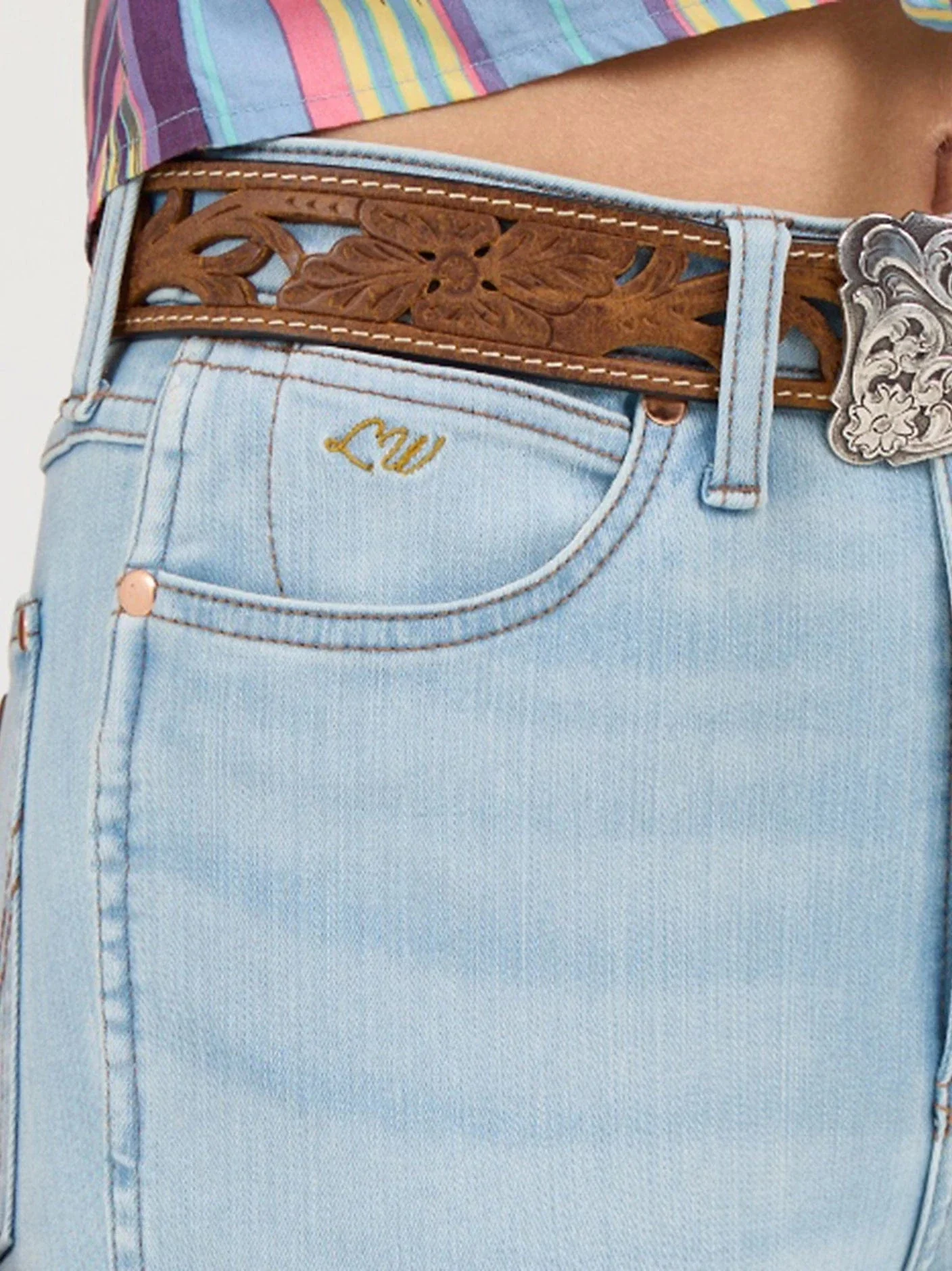 Wrangler X Lainey Wilson Women's Raw Hem Boot Huggers Jeans 112368267 - Image 3