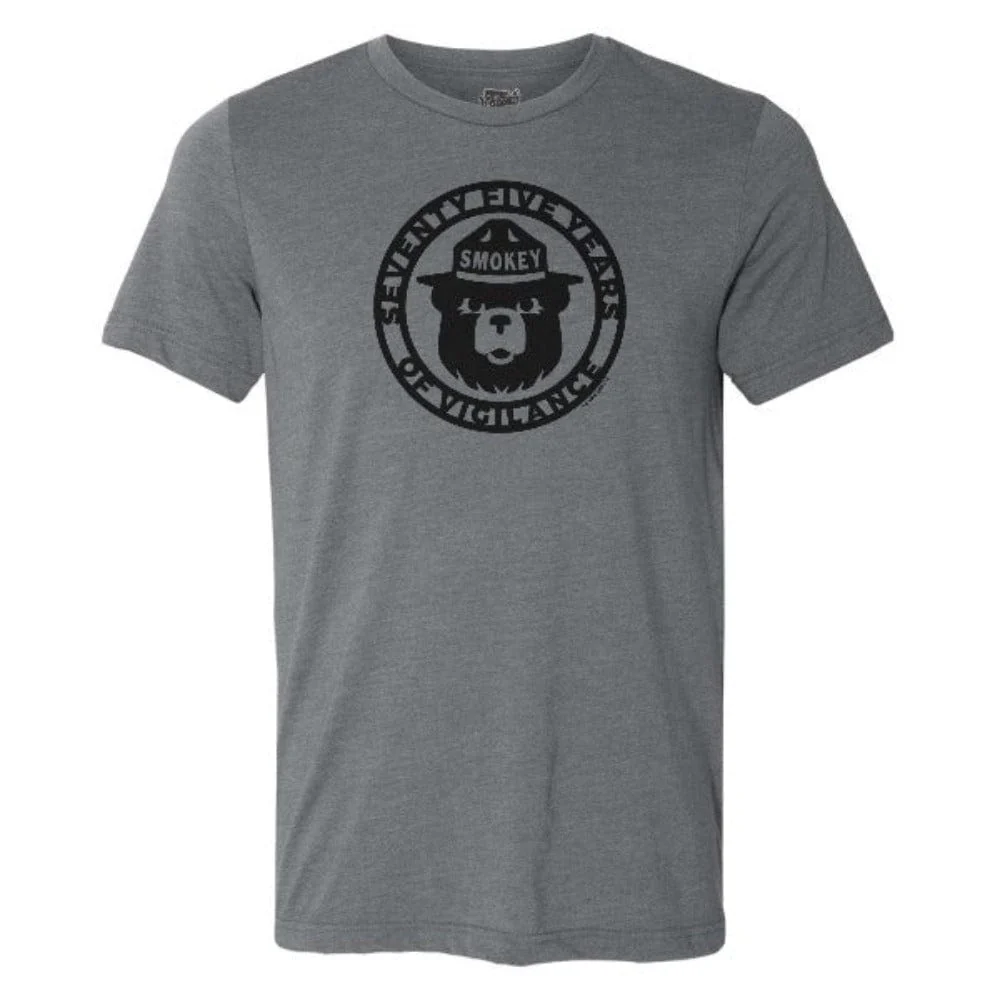 WYR Smokey Bear 75 Years of Vigilance Crewneck Tee