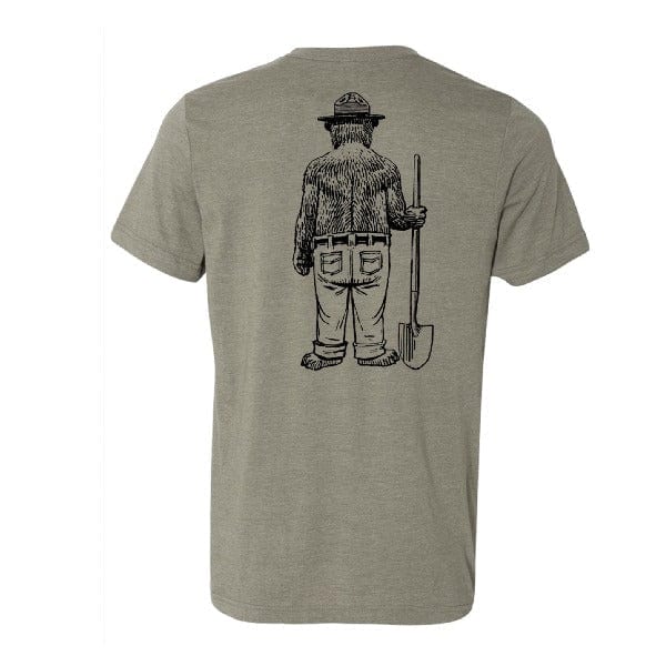 WYR Smokey Bear Shovel Crewneck Tee (Unisex) - Image 3