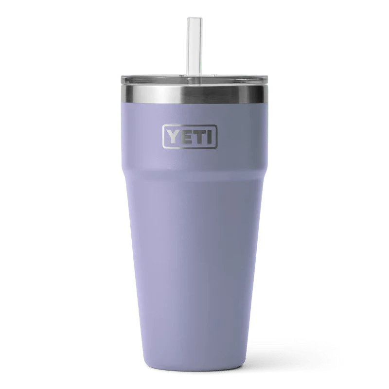 Yeti Rambler 26 oz Cosmic Lilac Limited Edition Stackable Cup with Straw Lid