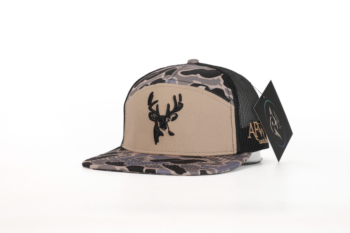 Youth 7 Panel Hardwoods-II 3 D Puff Deer Head w/ Black Mesh - Image 2