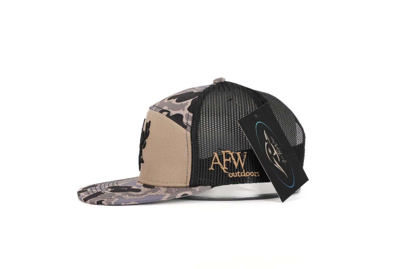 Youth 7 Panel Hardwoods-II 3 D Puff Deer Head w/ Black Mesh - Image 4