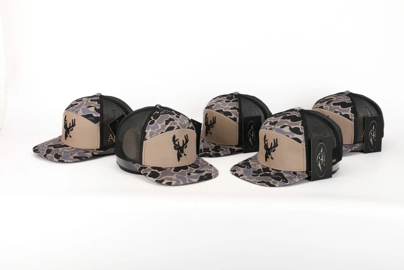 Youth 7 Panel Hardwoods-II 3 D Puff Deer Head w/ Black Mesh - Image 5