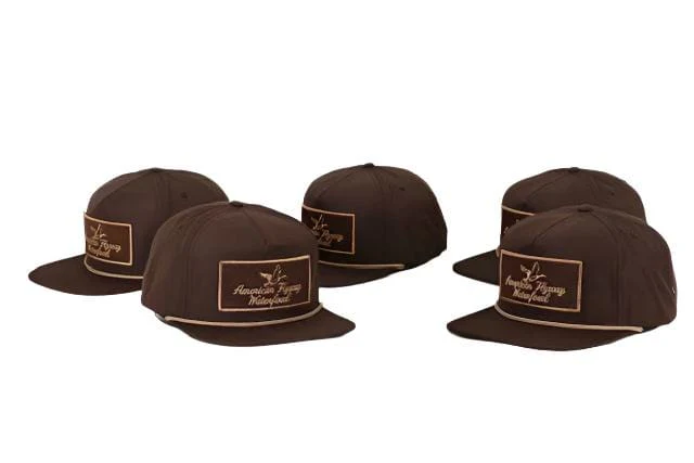 Youth Throwback Vintage Rope Hat Brown w Patch and Tan Rope - Image 4